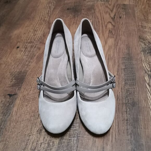 Giani Bernini Velma Memory Foam MaryJane Heels Beige Size 8M - Picture 1 of 6